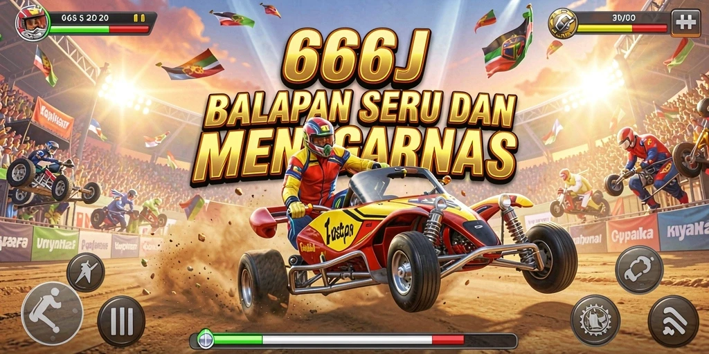 Gameplay seru dengan mobil balap menakjubkan di trek penuh tantangan.