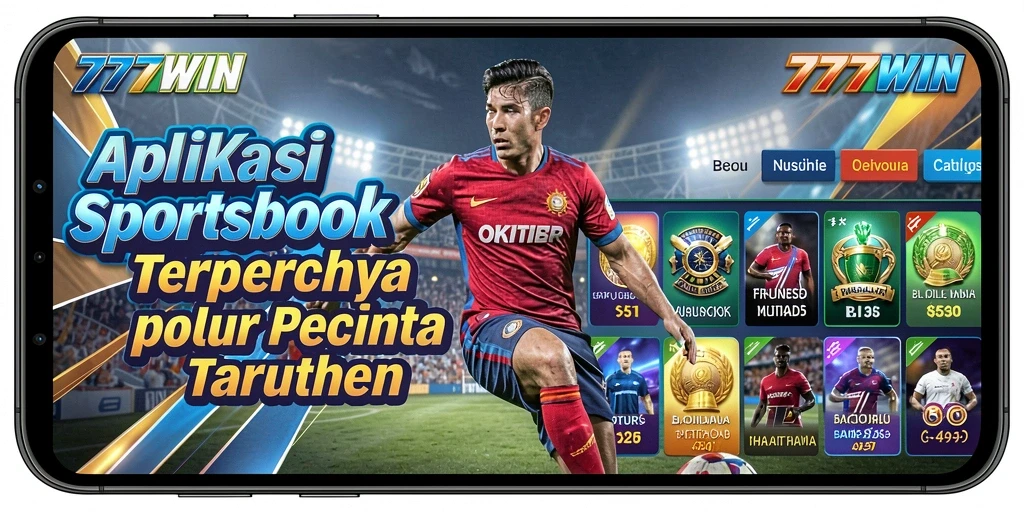 Tampilan menarik dari aplikasi 777WIN saat melakukan taruhan olahraga.