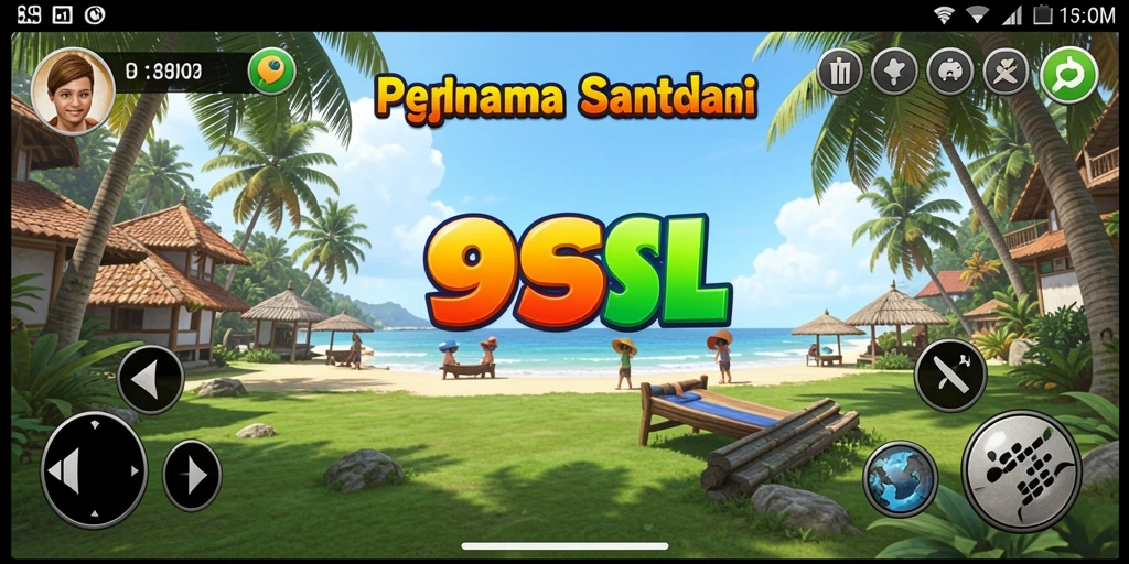 Screenshot gameplay dari 99SL yang penuh warna dan menyenangkan.