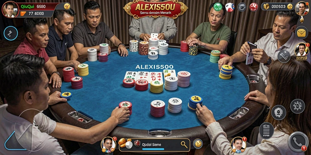 Gameplay seru dalam ALEXIS500 menampilkan momen-momen menegangkan QiuQiu.
