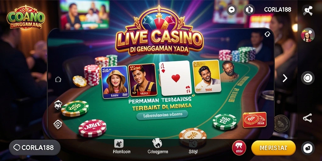 Gameplay seru dari aplikasi Live Casino CORLA188.