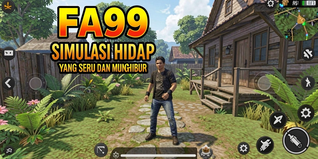 Tampilan screenshot utama FA99 menampilkan pengalaman gameplay simulasi yang menarik.