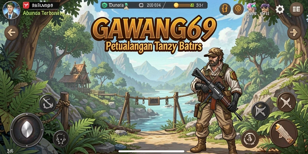 Screenshot utama GAWANG69 menampilkan petualangan seru di dunia terbuka.