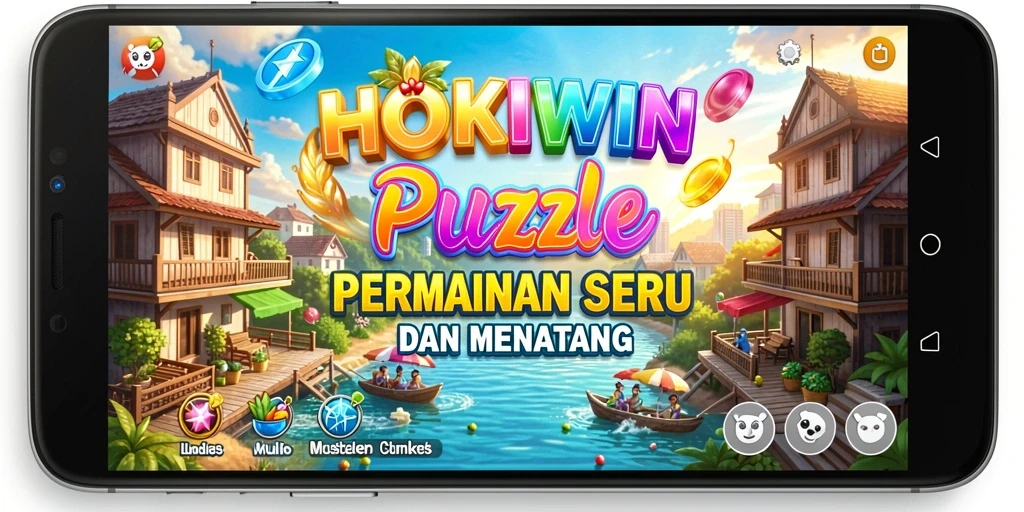 Tampilan gameplay HOKIWIN dengan teka-teki menantang yang seru.