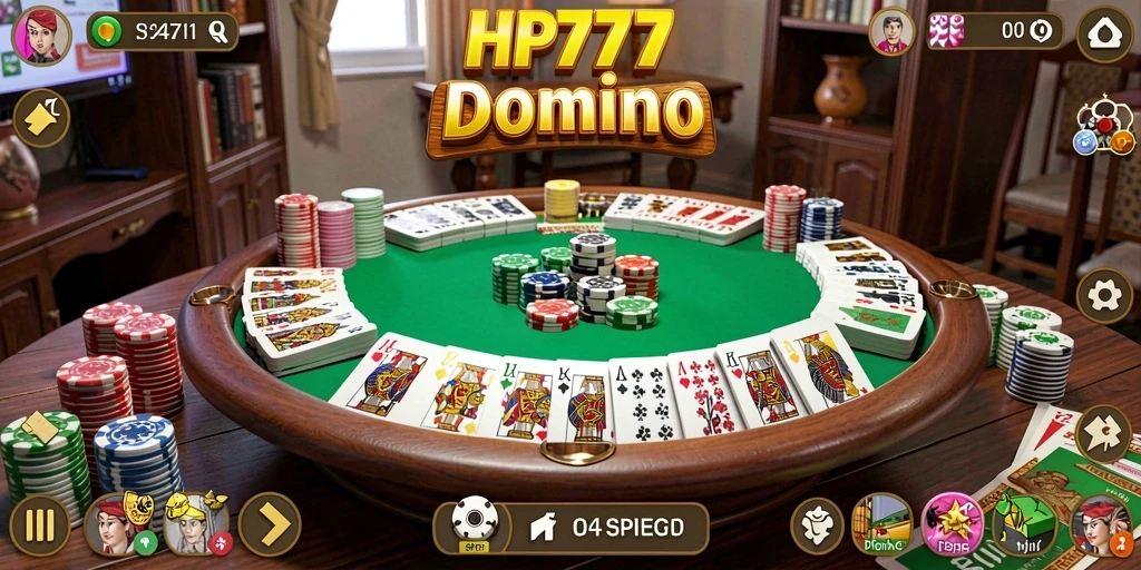 Tampilan gameplay seru dalam permainan Domino HP777.