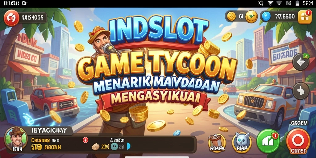 Tampilan gameplay INDSLOT menunjukkan keseruan dalam mengelola kasino.