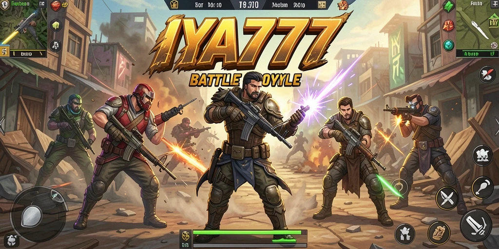Gameplay seru dan mendebarkan dalam IYA777 Battle Royale.