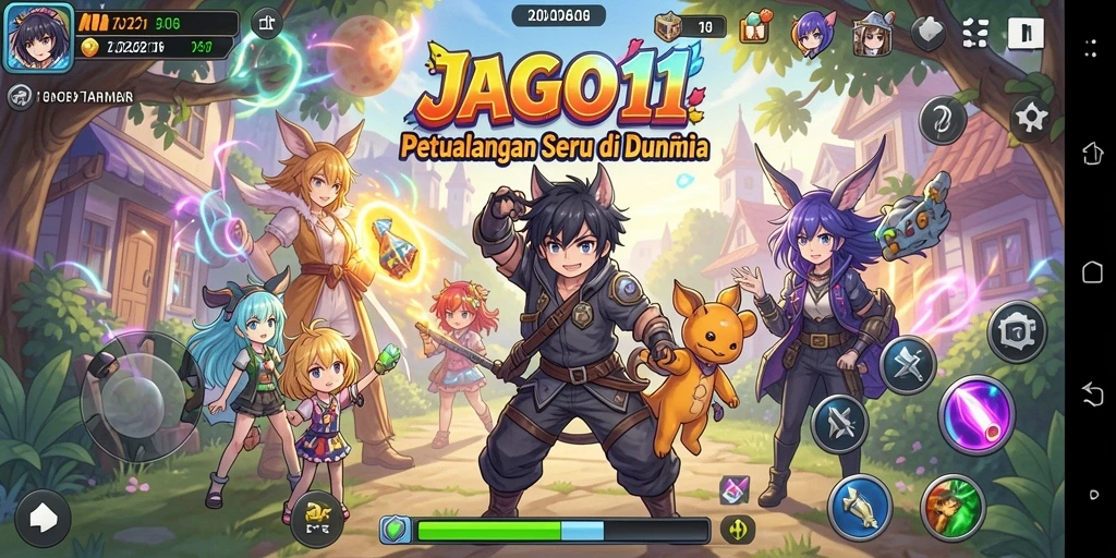 Tampakan gameplay seru dan karakter menawan di JAGO11.