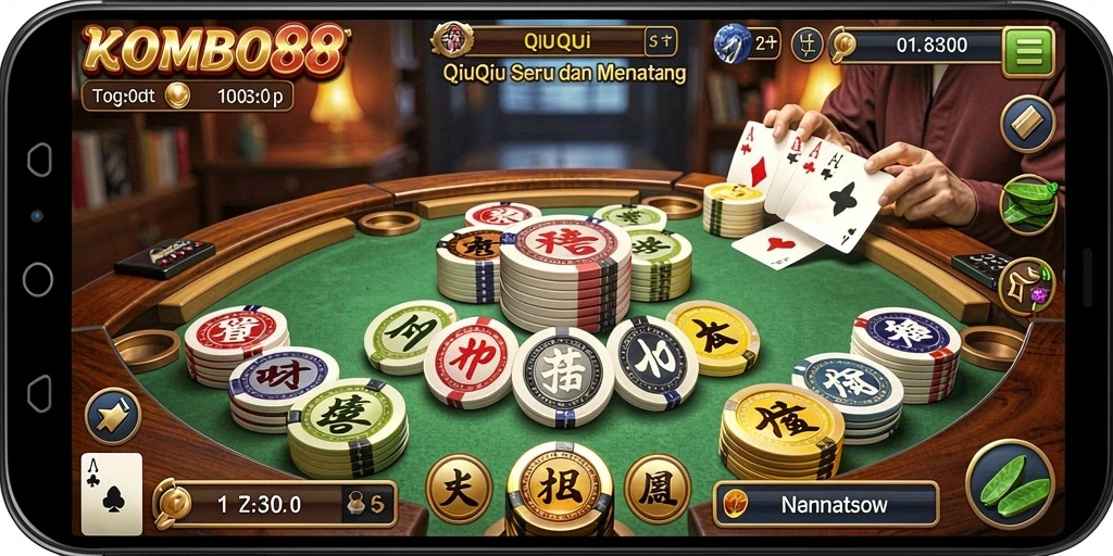 Tampilan gameplay QiuQiu yang menarik dan kompetitif