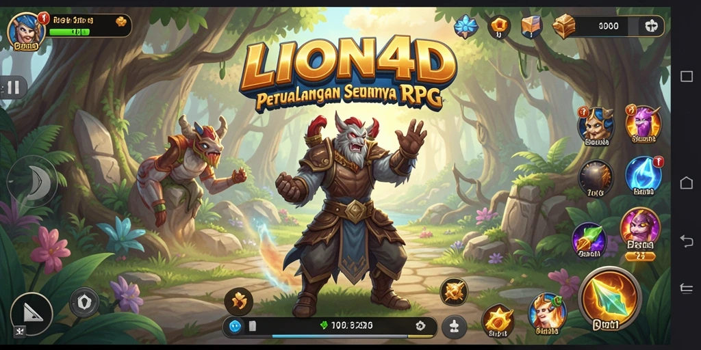 Gameplay seru di dunia fantasi LION4D.