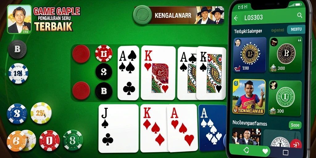 Tampilan gameplay Gaple yang seru dan interaktif.