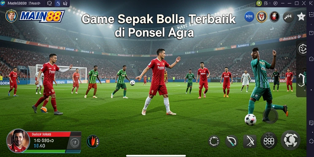 Tampilan gameplay seru dan mendebarkan dalam <strong>MAIN88</strong> saat pertandingan berlangsung.
