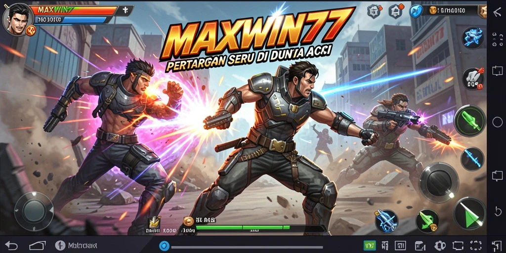 Tampilan seru gameplay aksi di MAXWIN77.