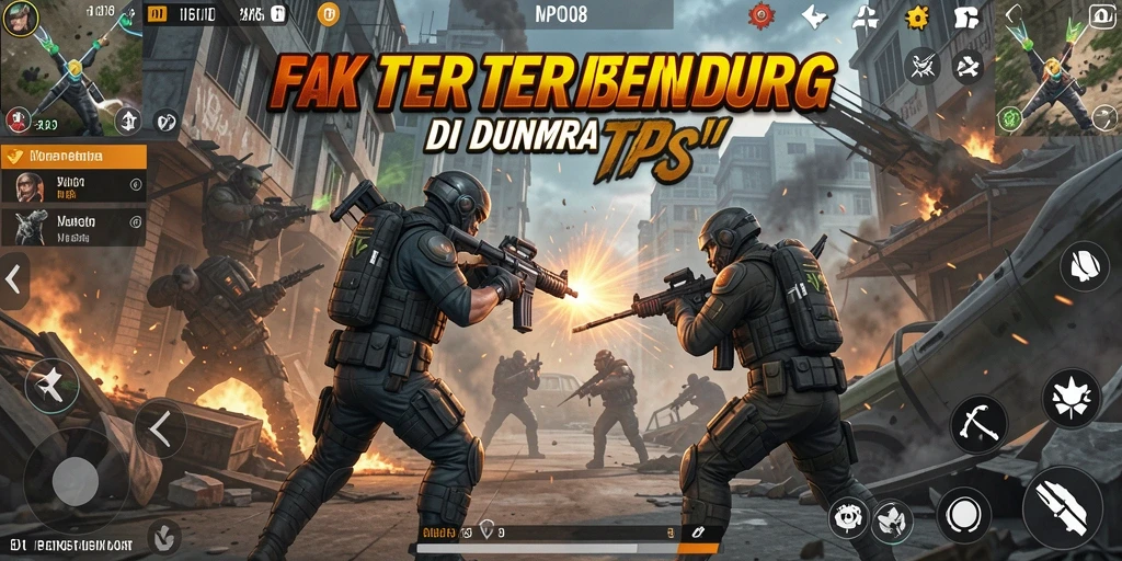 Screenshot MPO08 menampilkan aksi tembak-menembak seru di lingkungan yang dinamis.