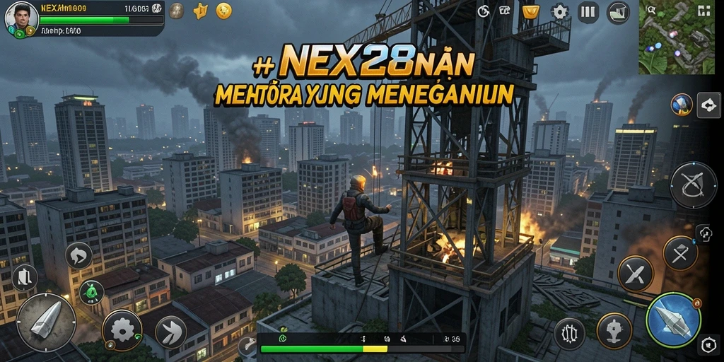 Screenshot NEX288 menampilkan aksi seru dalam gameplay Tower Defense.