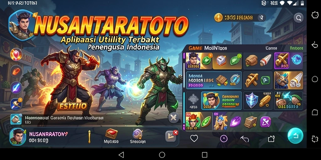 Tampilan antarmuka NUSANTARATOTO yang sederhana dan efektif.