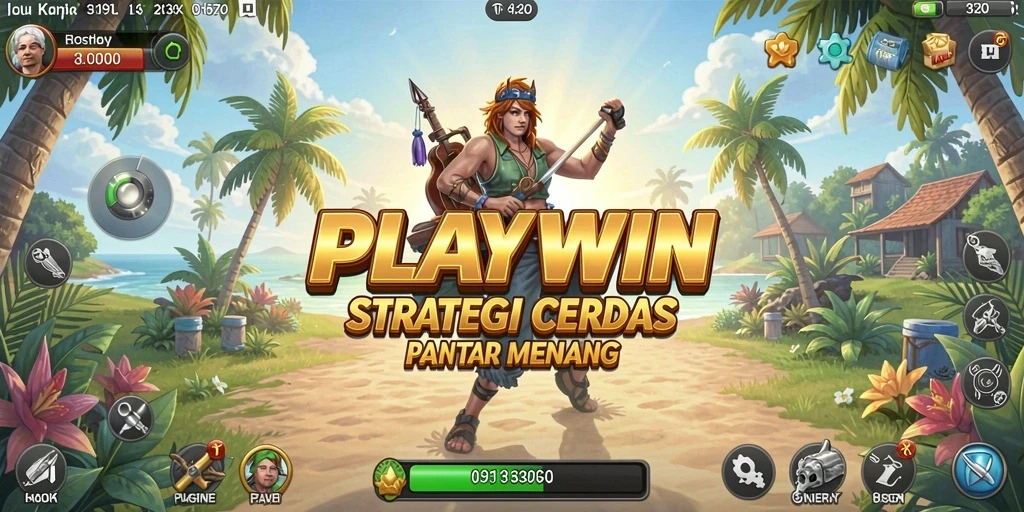 Tampilan gameplay PLAYWIN dengan strategi mendalam dan pertempuran seru.