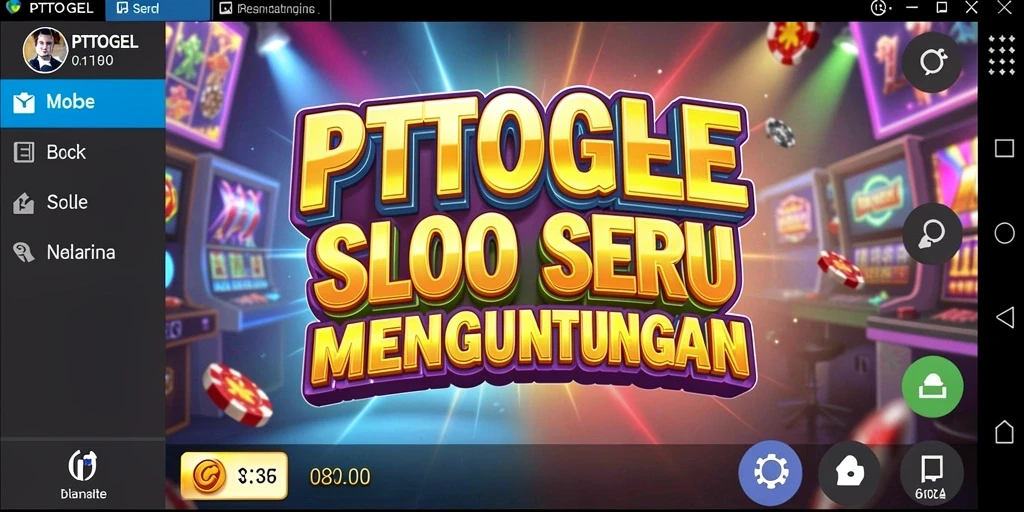 Tampilan gameplay slot PTTOGEL yang menarik dan penuh warna.