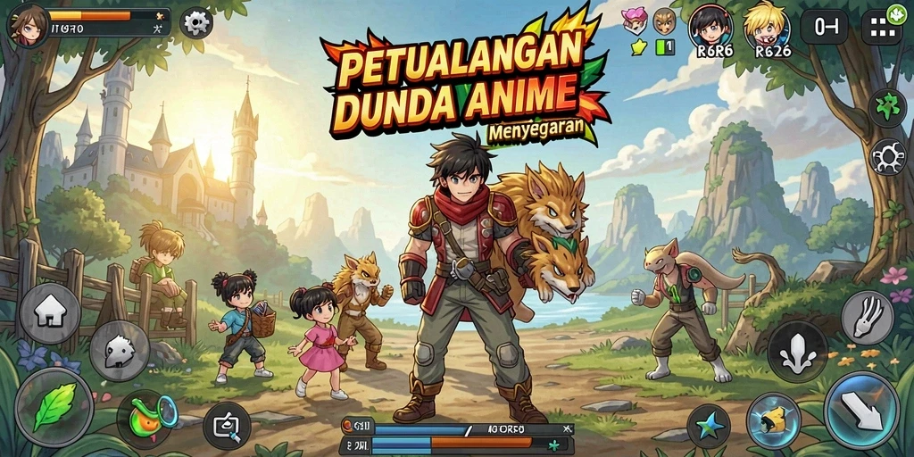 Tampilan menarik dari gameplay R6R6 dengan aksi karakter Anime.