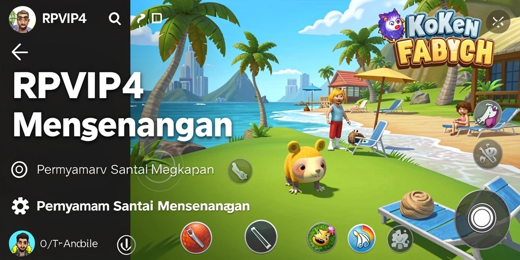 Screenshot utama RPVIP4 menampilkan momen seru dalam gameplay Casual.