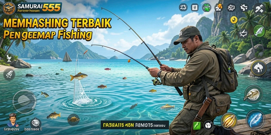 Tampilan gameplay memancing yang menakjubkan dari SAMURAI555.