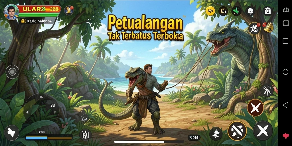 Tangkapan layar gameplay ULAR288 menampilkan petualangan mendebarkan dalam dunia terbuka.