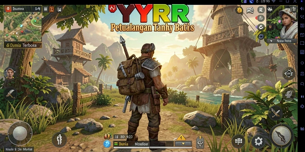 Tampilan gameplay Open World yang menakjubkan di YYRR.
